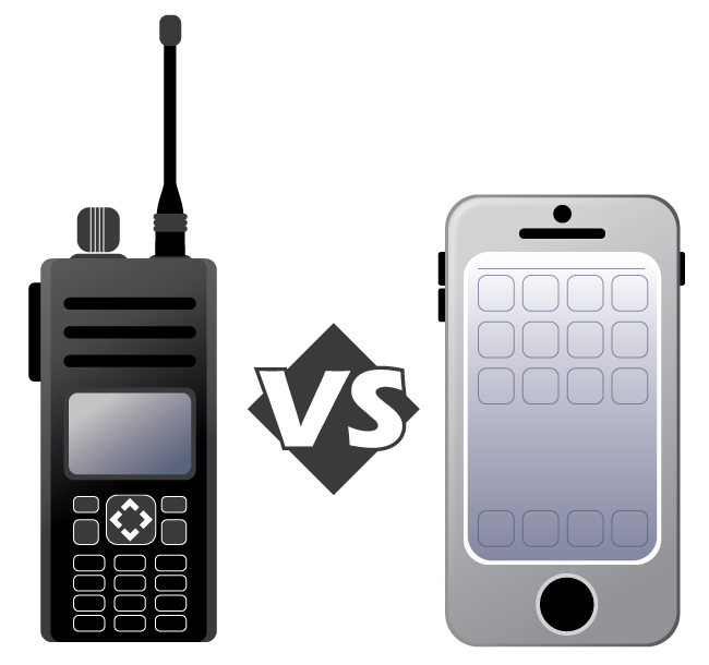 Two-way radios have multiple benefits over cell phones.